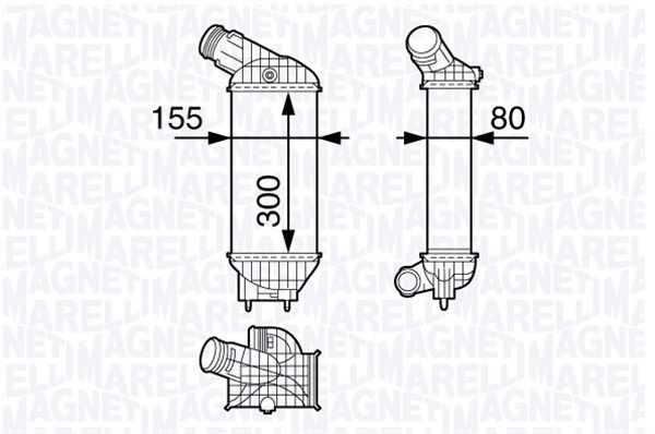 MAGNETI MARELLI Kompressoriõhu radiaator 351319202880